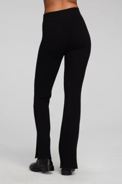 Women Chaser Brand Party Shadow Black Flare Bottoms