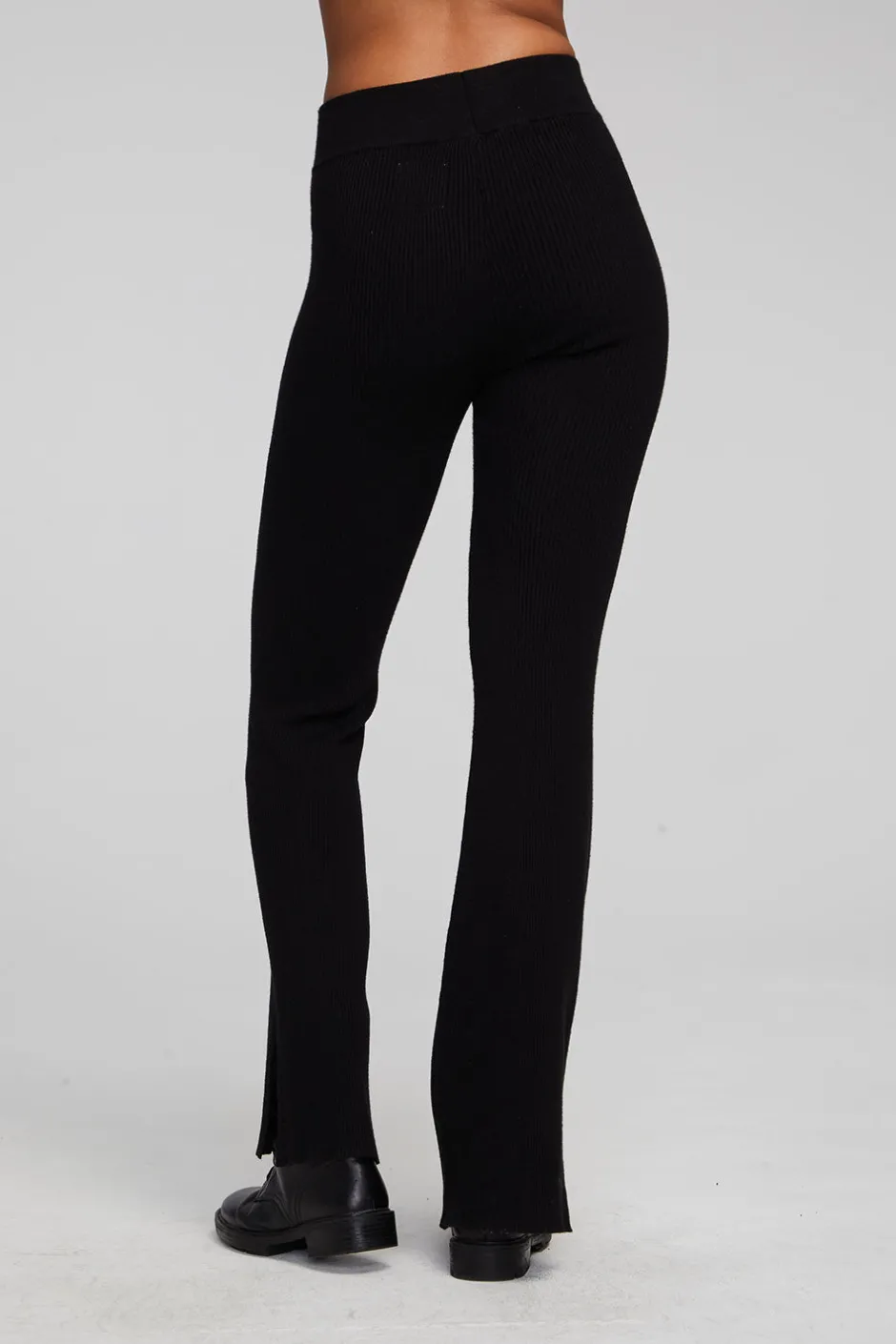 Women Chaser Brand Party Shadow Black Flare Bottoms