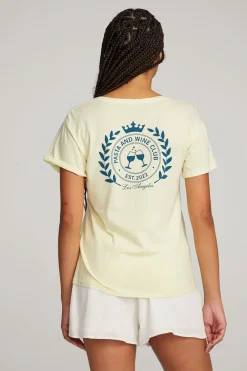 Women Chaser Brand Pasta And Wine Club Tee