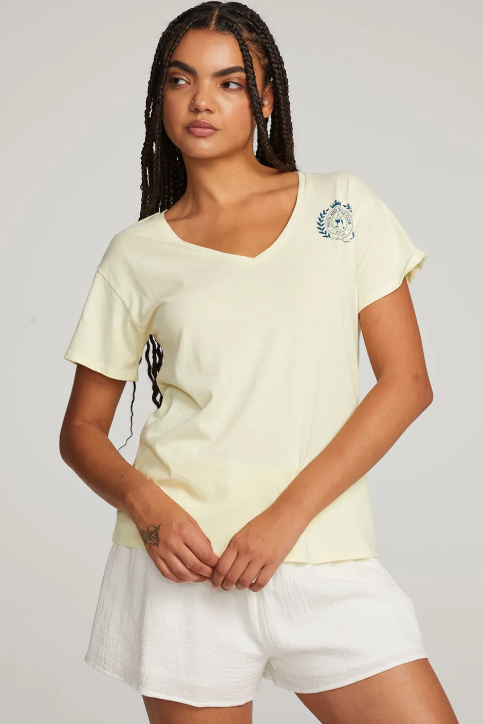 Women Chaser Brand Pasta And Wine Club Tee