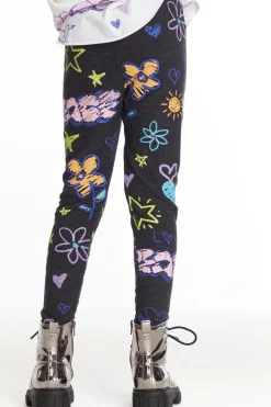 Kids Chaser Brand Peace & Love Girls Cozy Knit Classic Legging