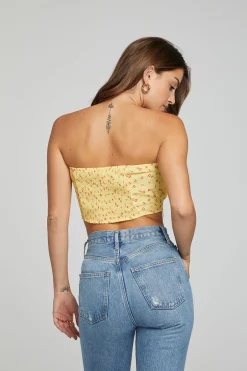 Women Chaser Brand Pier Crop Top - Anise Flower