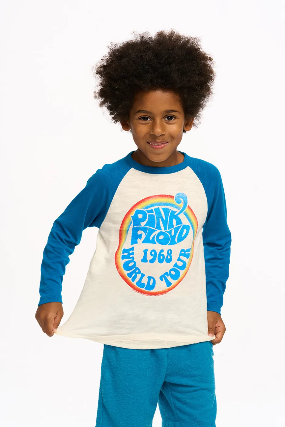 Women/Kids/BOY Chaser Brand Pink Floyd - World Tour Aidan Long Sleeve Baseball Tee