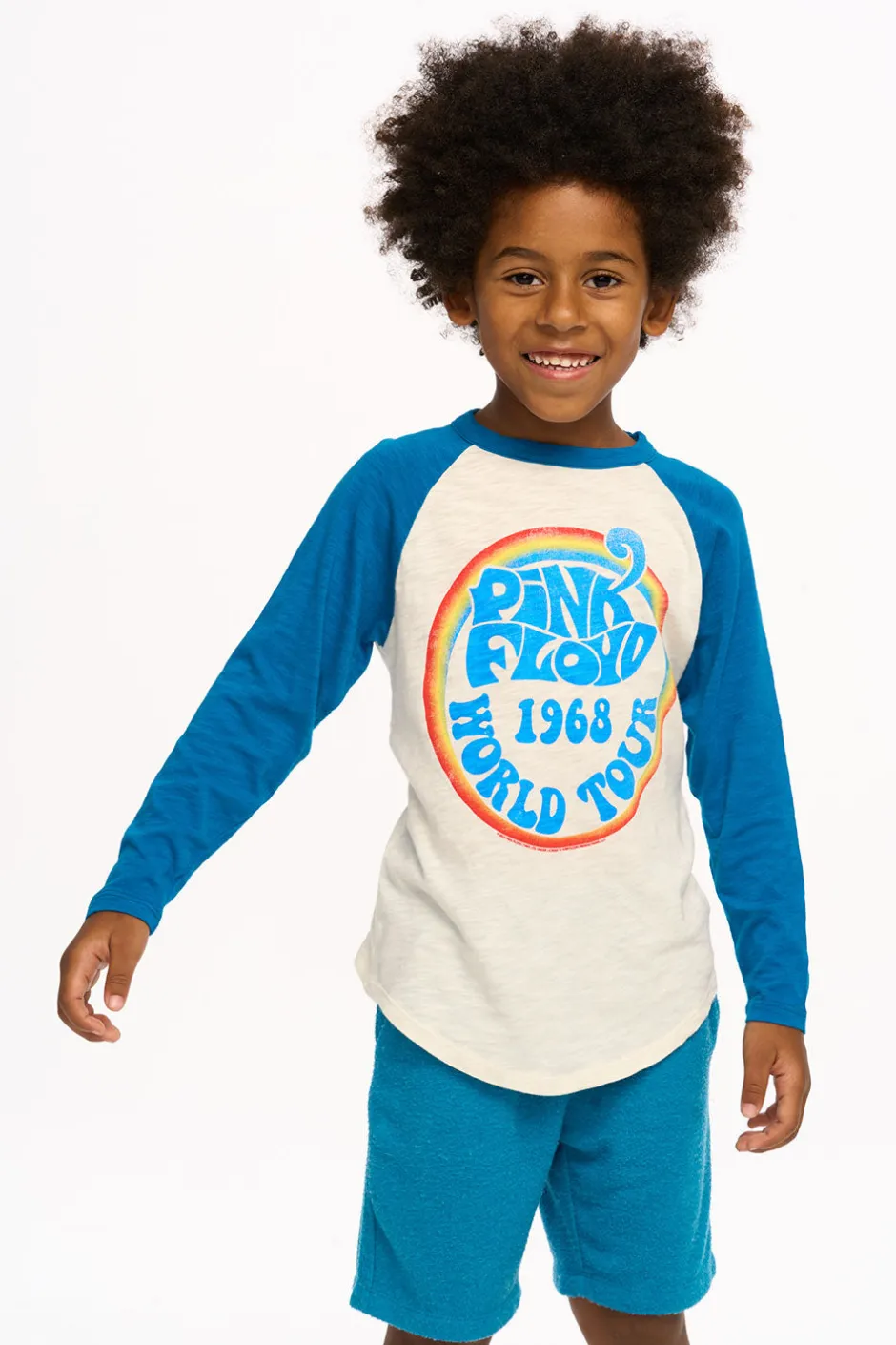 Women/Kids/BOY Chaser Brand Pink Floyd - World Tour Aidan Long Sleeve Baseball Tee