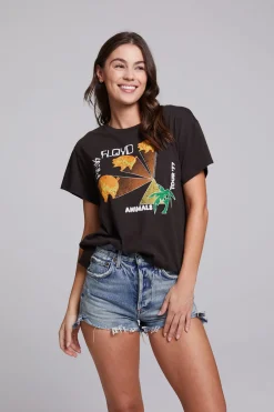 Women Chaser Brand Pink Floyd Animals Tour '77 Tee
