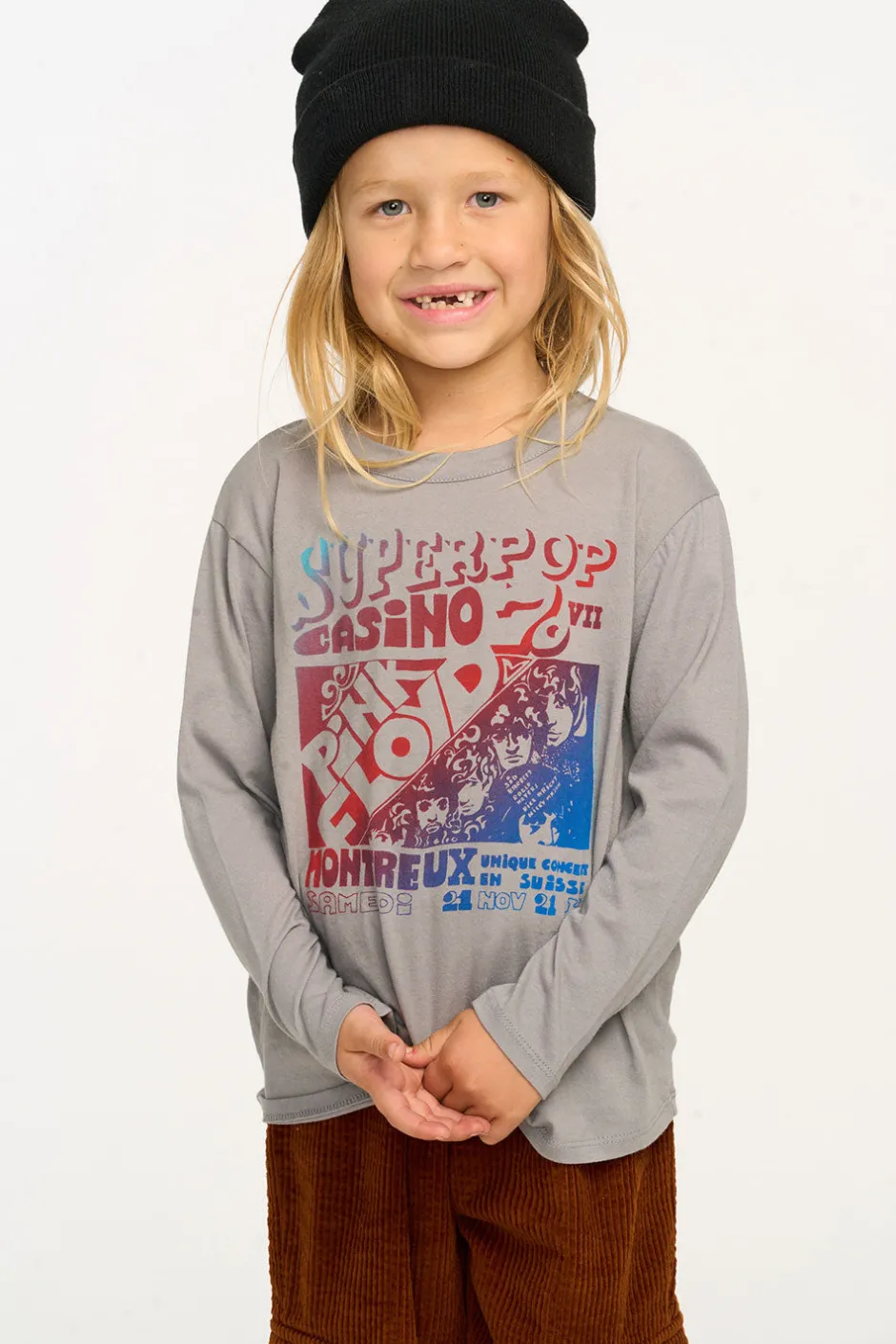 Women/Kids/BOY Chaser Brand Pink Floyd Montreux Long Sleeve Tee