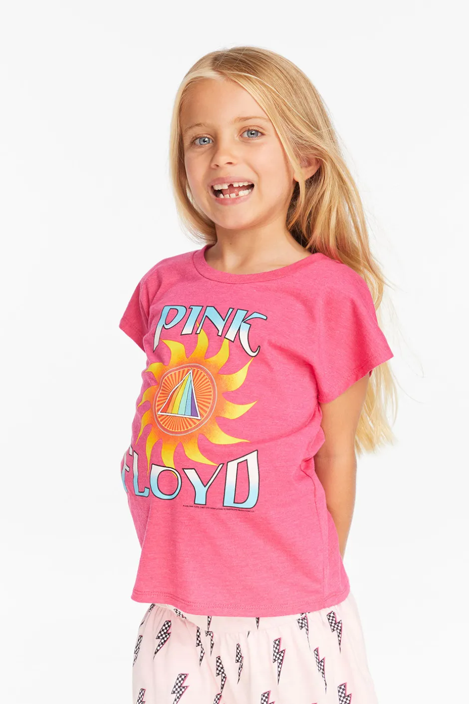 Women/Kids Chaser Brand Pink Floyd Prism Sun Girls Tee