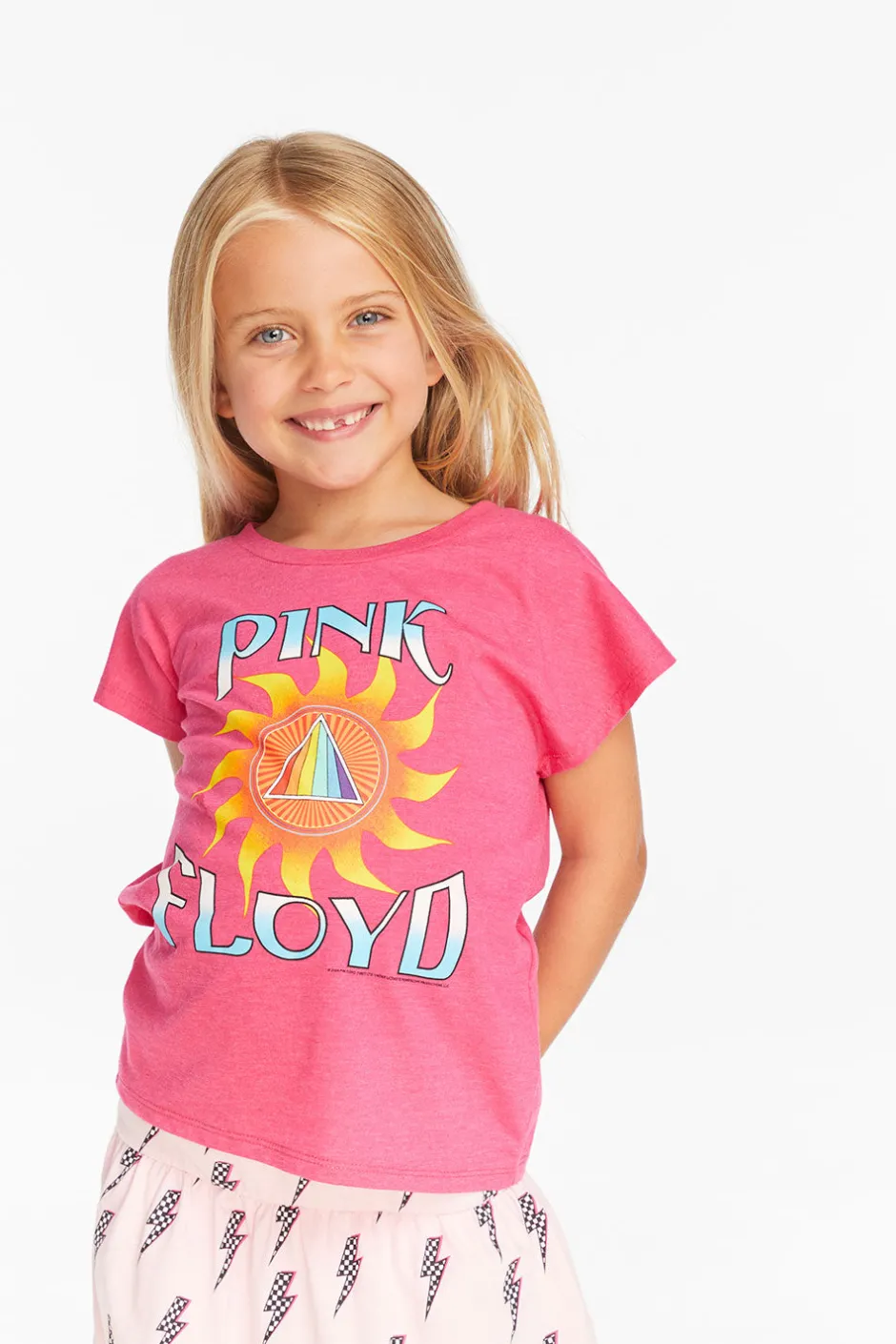 Women/Kids Chaser Brand Pink Floyd Prism Sun Girls Tee