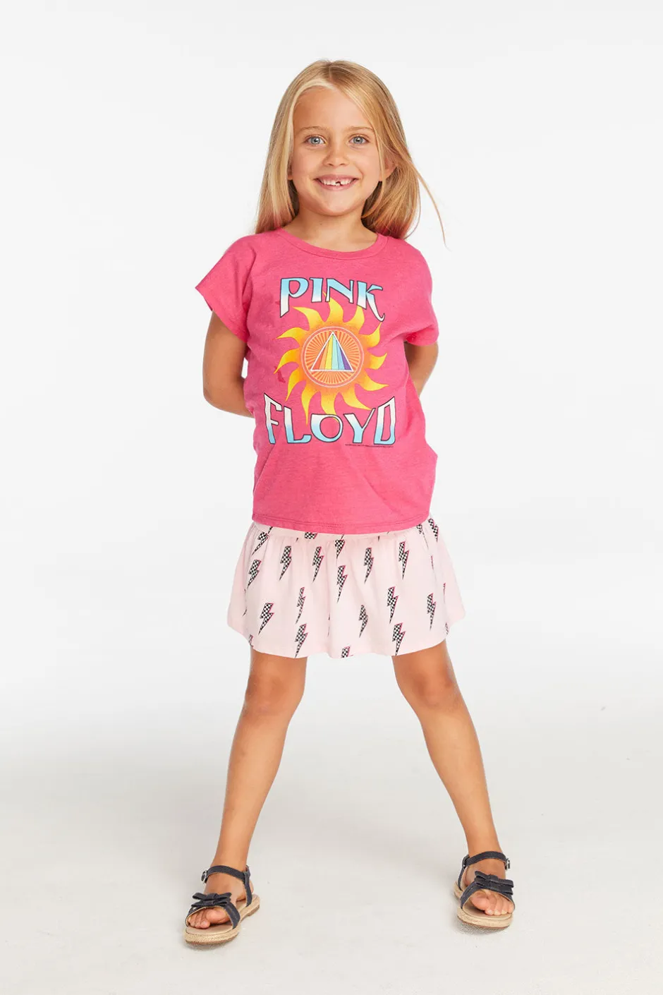 Women/Kids Chaser Brand Pink Floyd Prism Sun Girls Tee