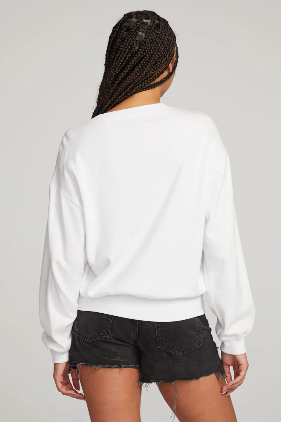 Women Chaser Brand Poppy White Pullover