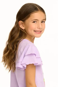 Kids Chaser Brand Powderpuff Girls - Girl Power Flutter Sleeve Tee