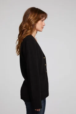 Women Chaser Brand Presley Licorice Cardigan