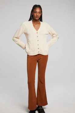 Women Chaser Brand Presley Whitecap Grey Cardigan