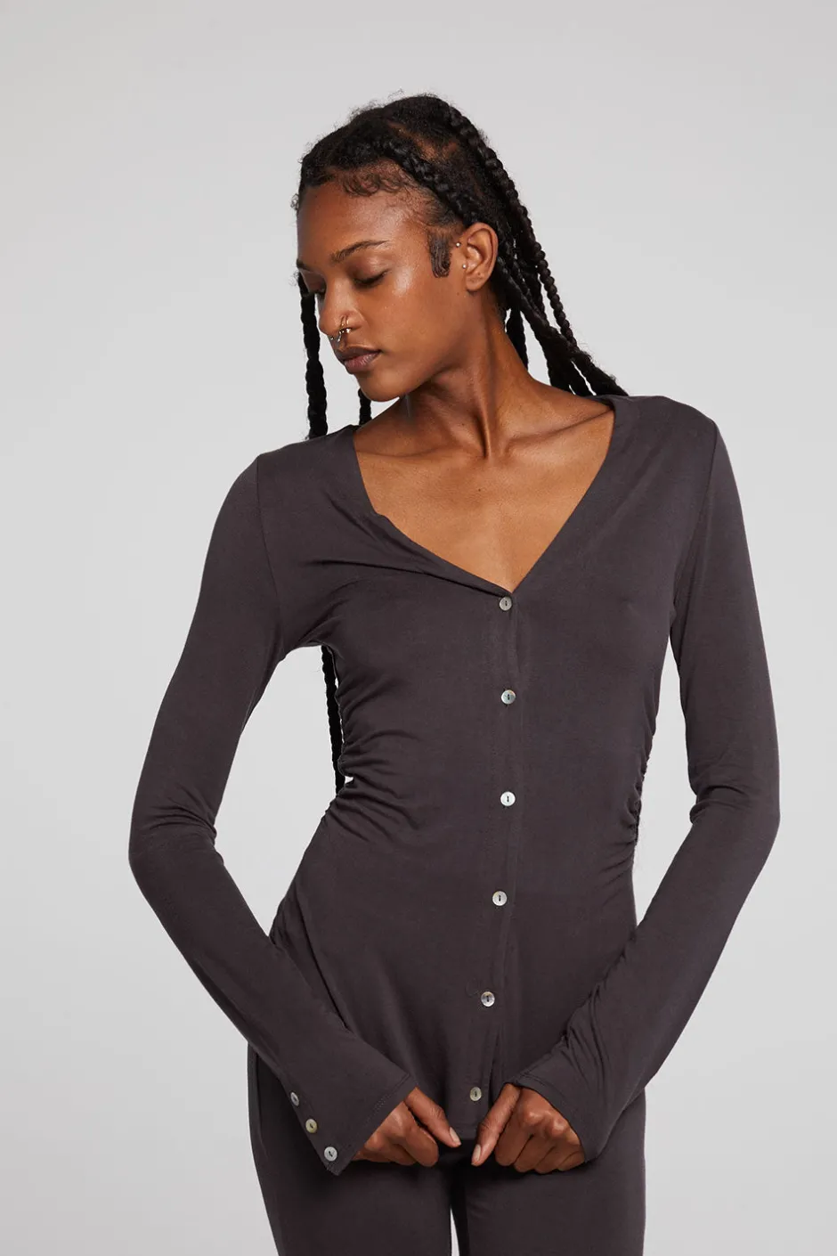 Women Chaser Brand Priscilla Chocolate Torte Long Sleeve