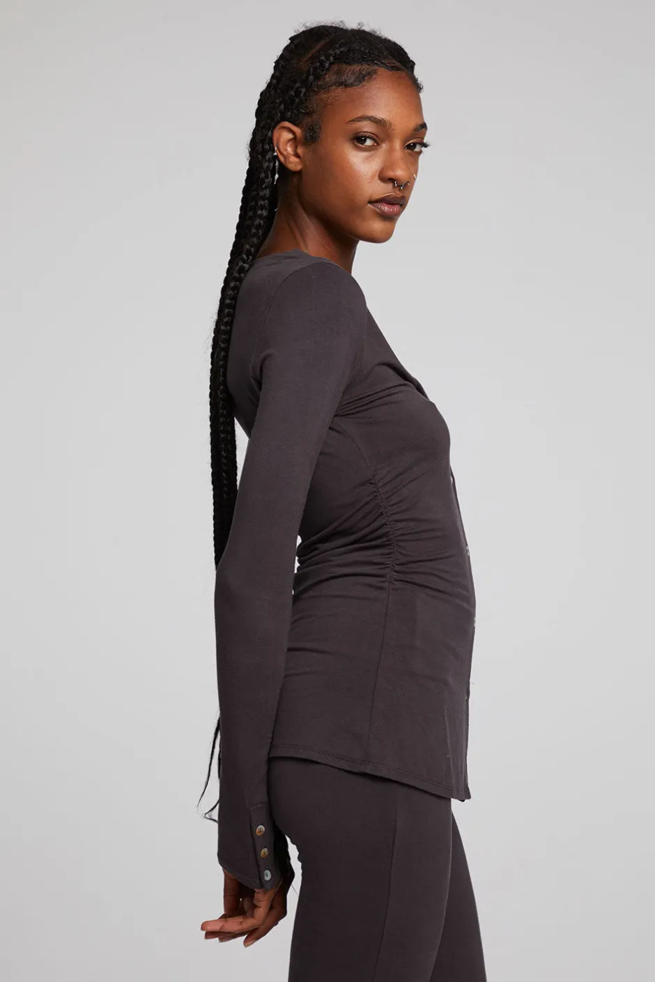 Women Chaser Brand Priscilla Chocolate Torte Long Sleeve