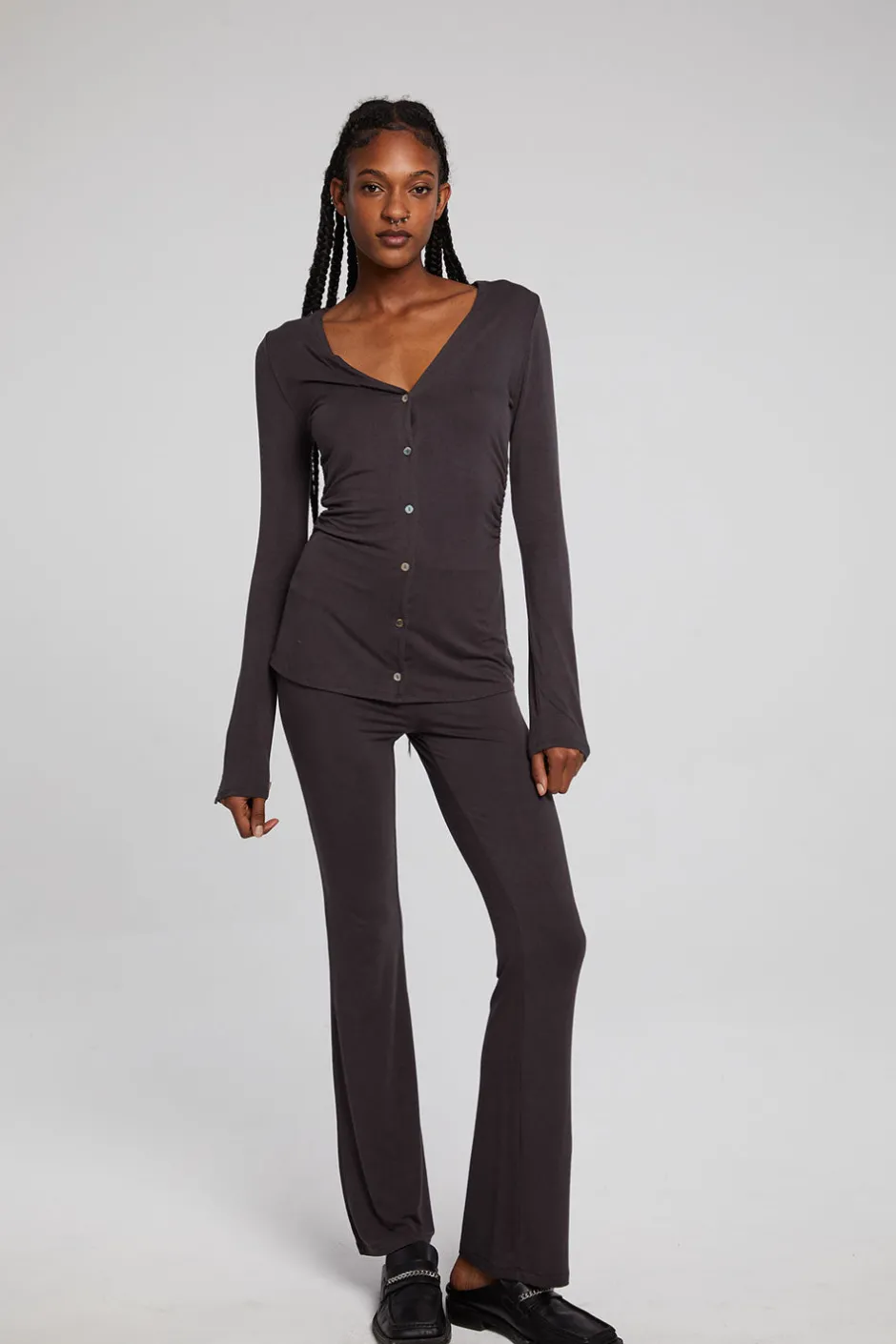 Women Chaser Brand Priscilla Chocolate Torte Long Sleeve