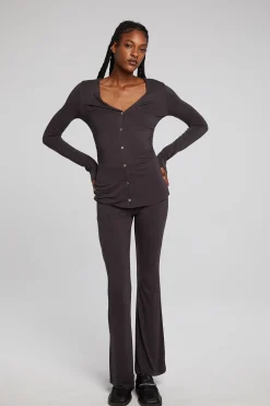 Women Chaser Brand Priscilla Chocolate Torte Long Sleeve