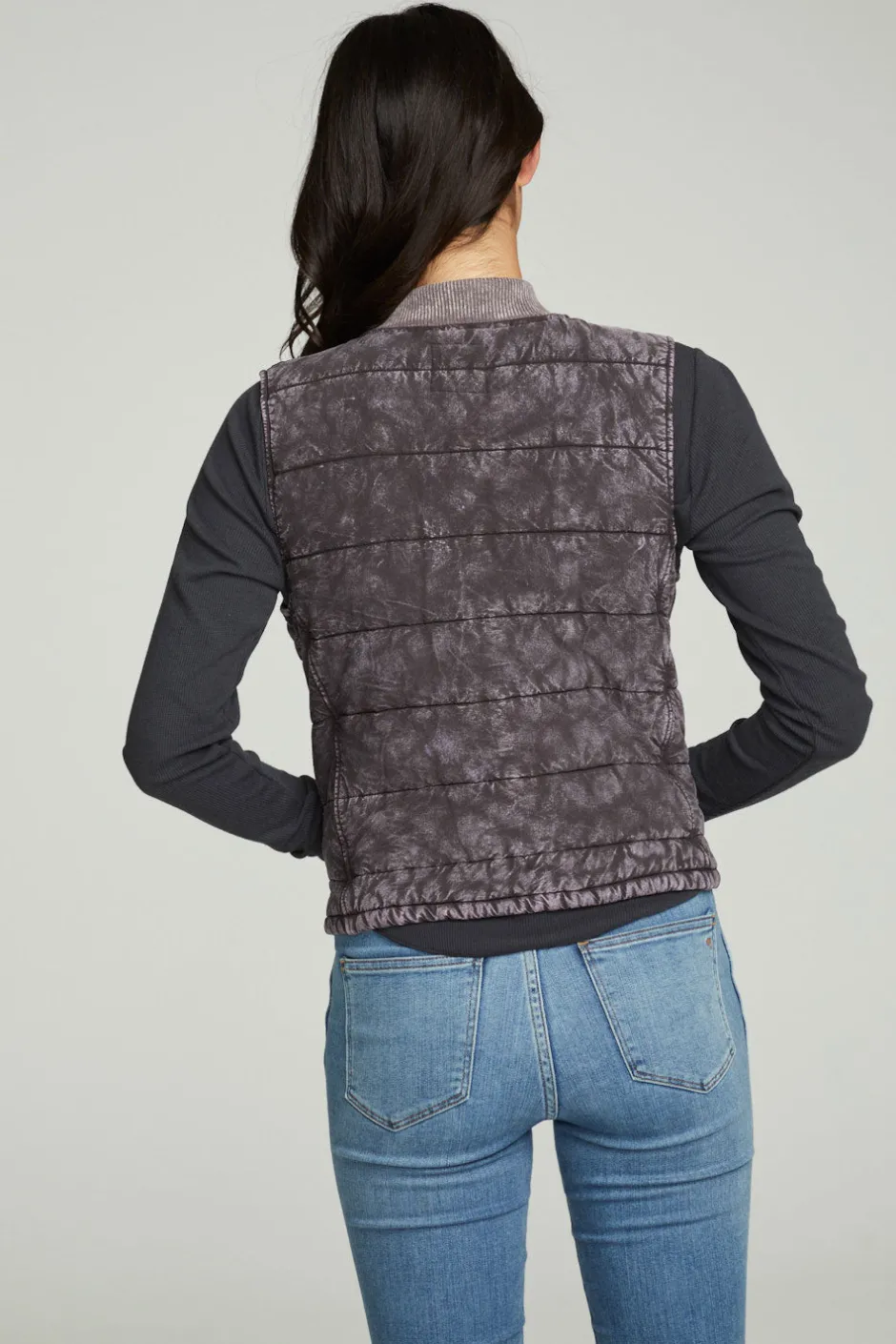 Women Chaser Brand Quilted Mock Neck Puffer Vest