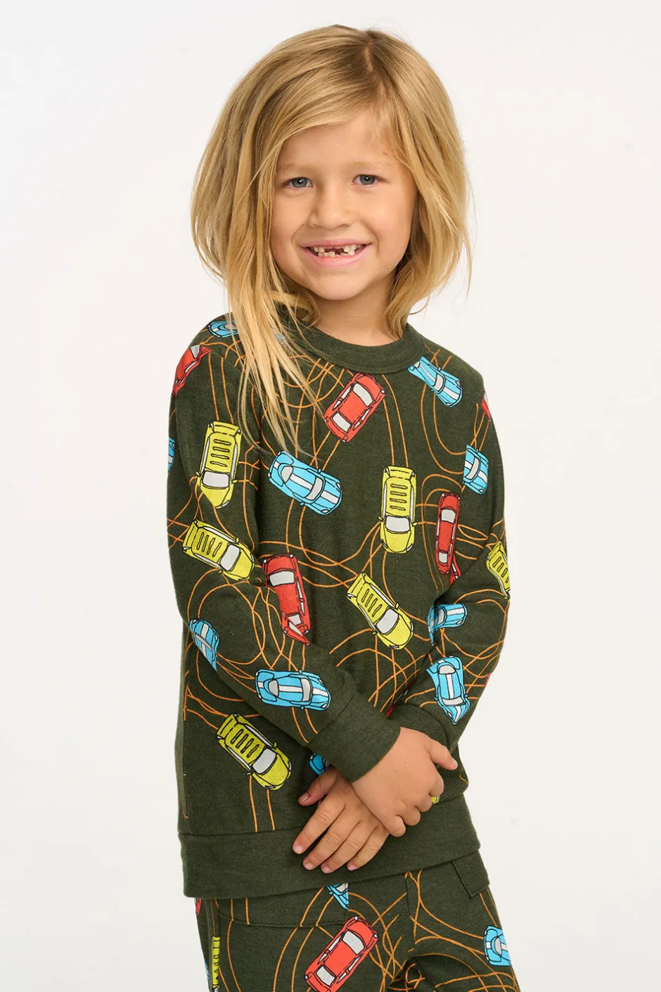 Kids/BOY Chaser Brand Race Cars Pullover