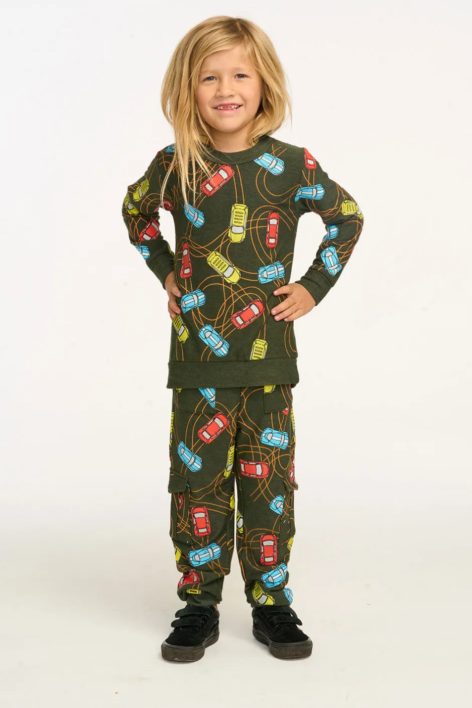 Kids/BOY Chaser Brand Race Cars Pullover