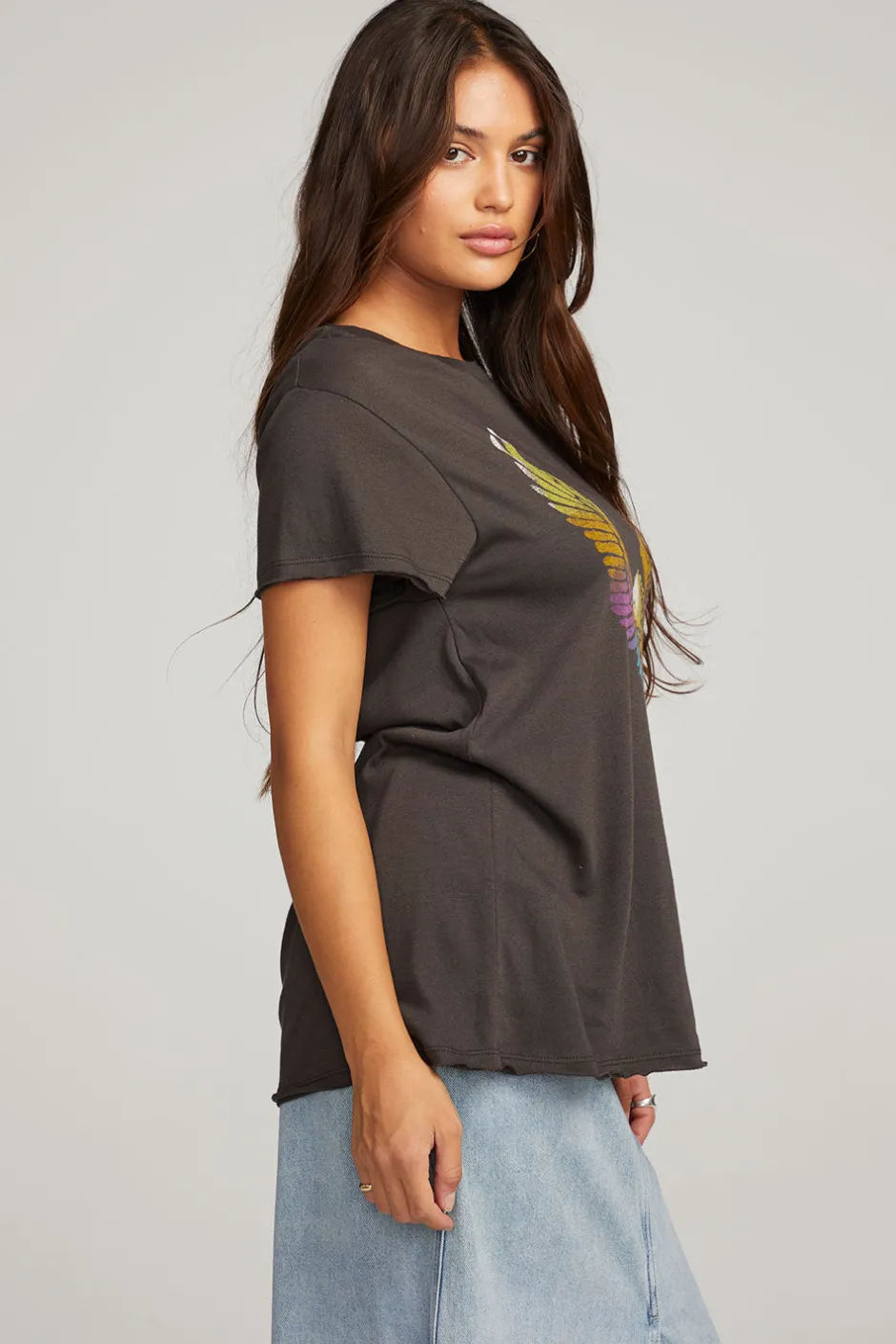 Women Chaser Brand Rainbow Eagle Tee