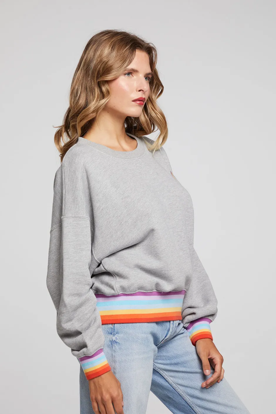 Women Chaser Brand Rainbow Pullover