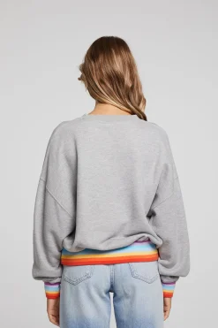 Women Chaser Brand Rainbow Pullover