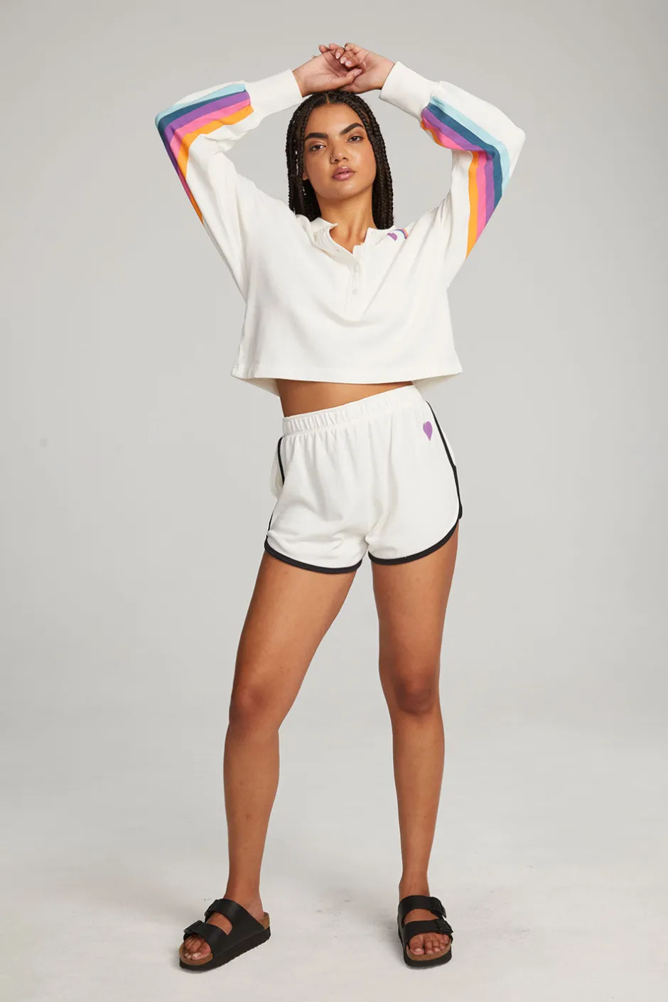 Women Chaser Brand Rainbow Shorts