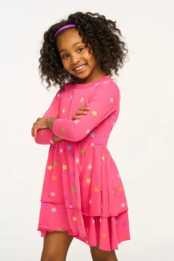 Kids Chaser Brand Rainbow Stars Dress