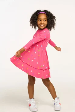 Kids Chaser Brand Rainbow Stars Dress