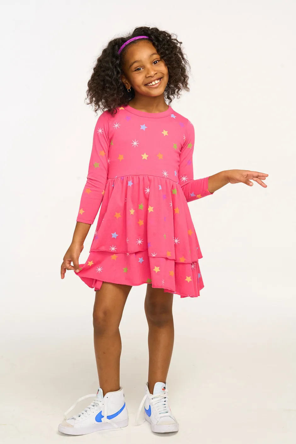 Kids Chaser Brand Rainbow Stars Dress