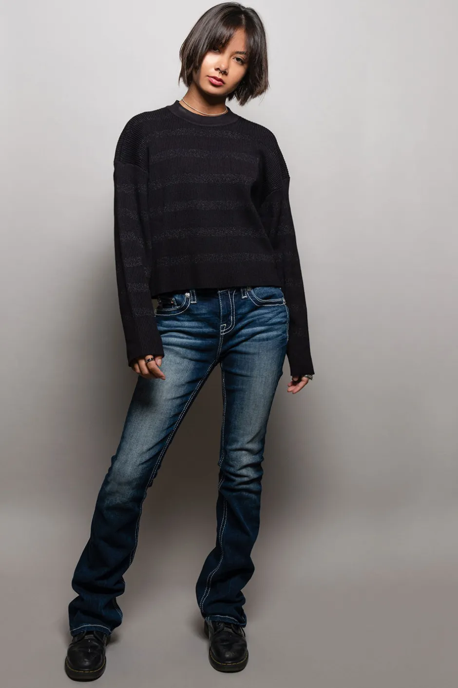 Women Chaser Brand Ramonee Fillmore Stripe Pullover