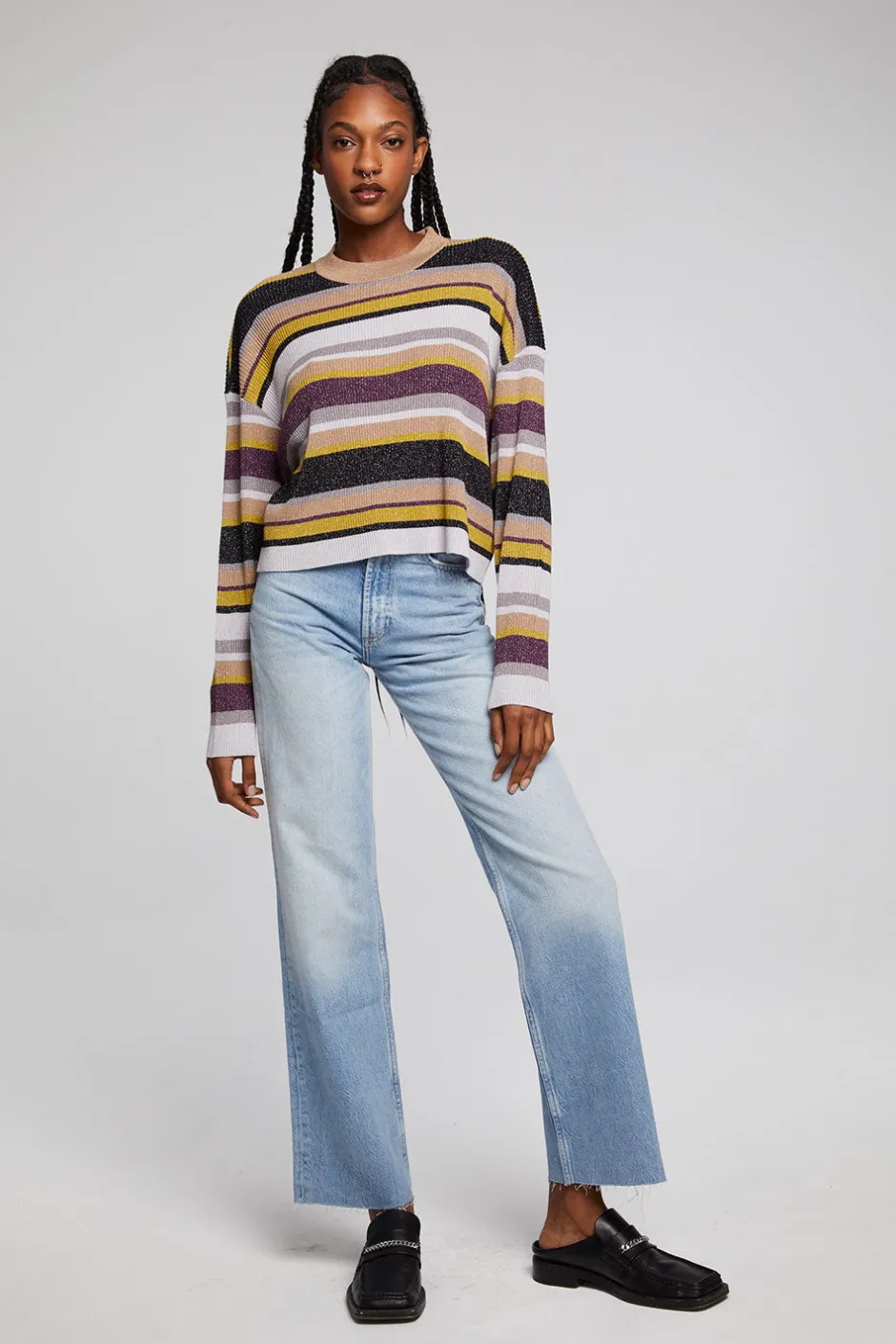 Women Chaser Brand Ramonee Haight Street Stripe Pullover