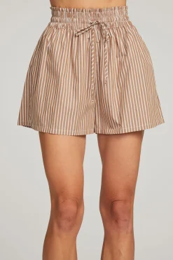 Women Chaser Brand Rapalloo Whiskey Stripe Short