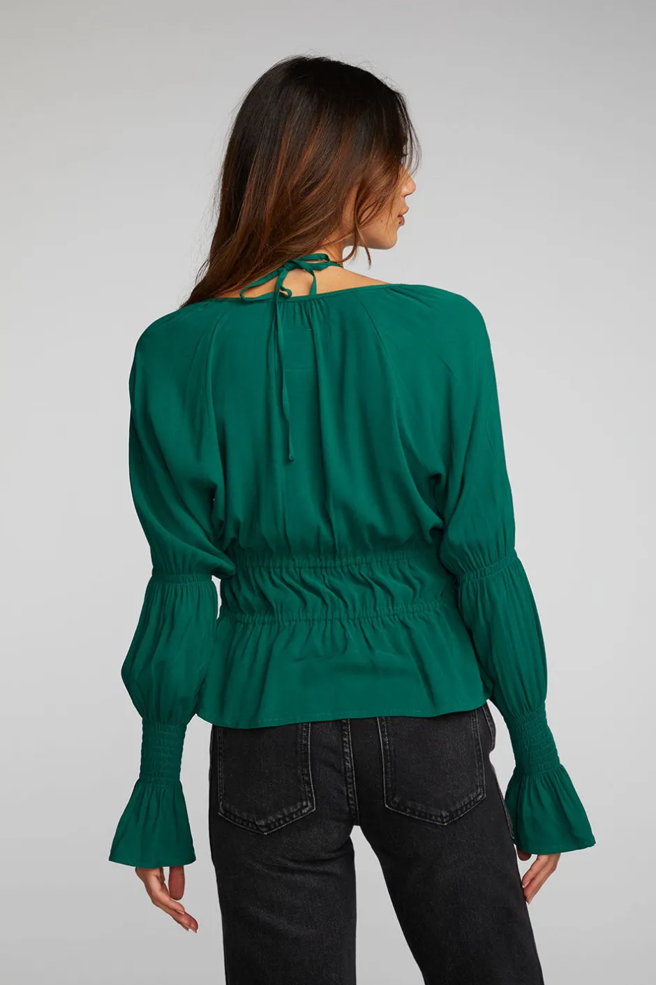 Women Chaser Brand Rayon Woven Deep V Top With Straps