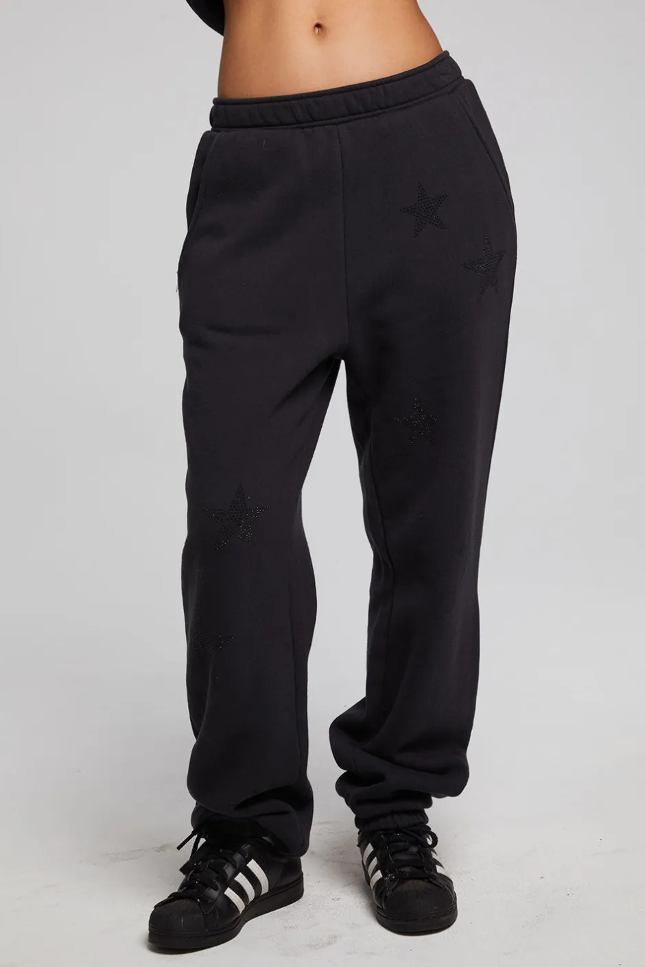 Women Chaser Brand Rhinestone Stars Joggers