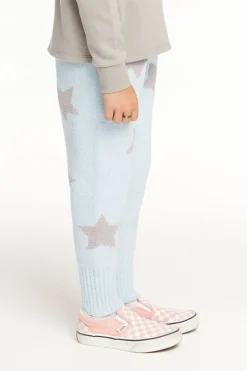 Kids Chaser Brand Ribbed Panel Lake Star Legging