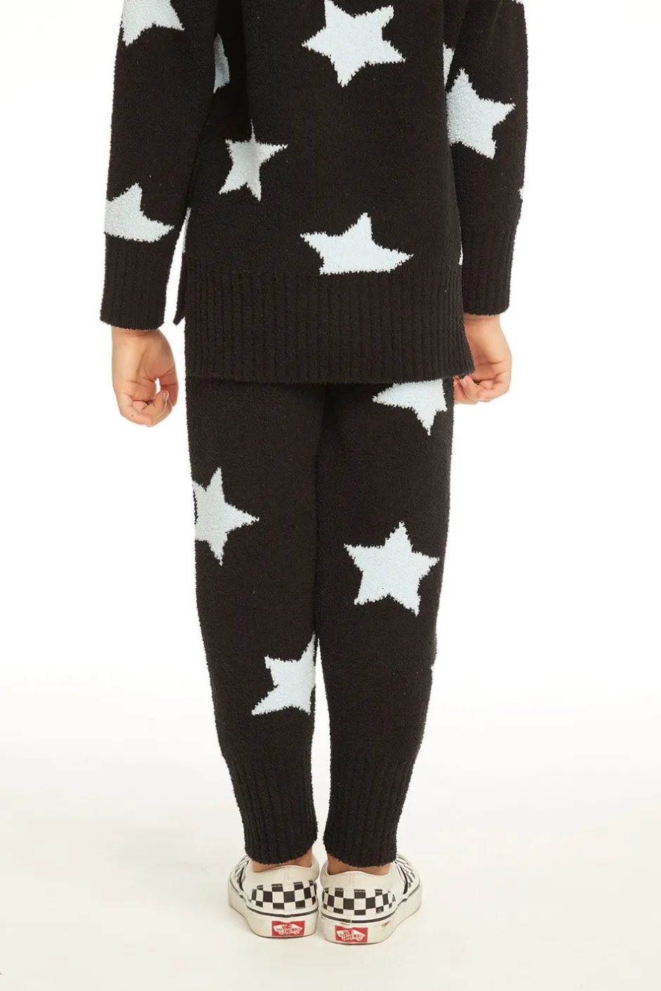 Kids Chaser Brand Ribbed Panel Licorice Star Legging