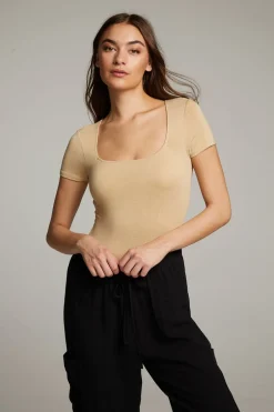 Women Chaser Brand River Cappuccino Bodysuit
