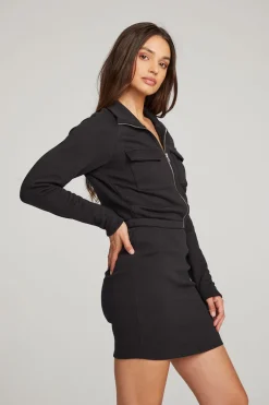 Women Chaser Brand River Licorice Mini Dress