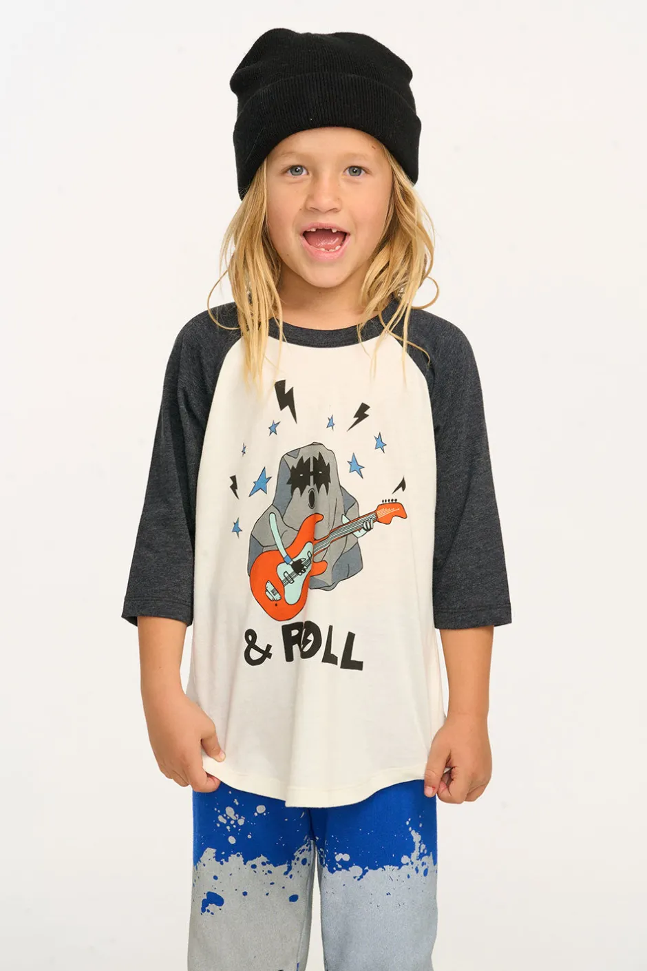 Women/Kids/BOY Chaser Brand Rock & Roll Baseball Tee