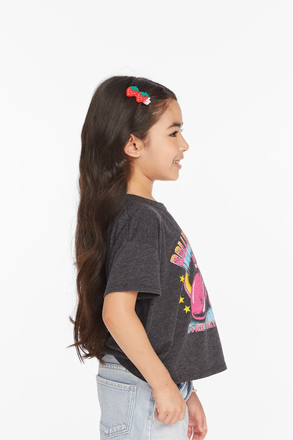 Women/Kids Chaser Brand Rolling Stones Its Only Rock N' Roll Girls Tee