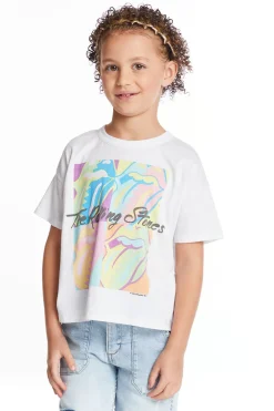 Women/Kids Chaser Brand Rolling Stones Multi Logo Girls Tee