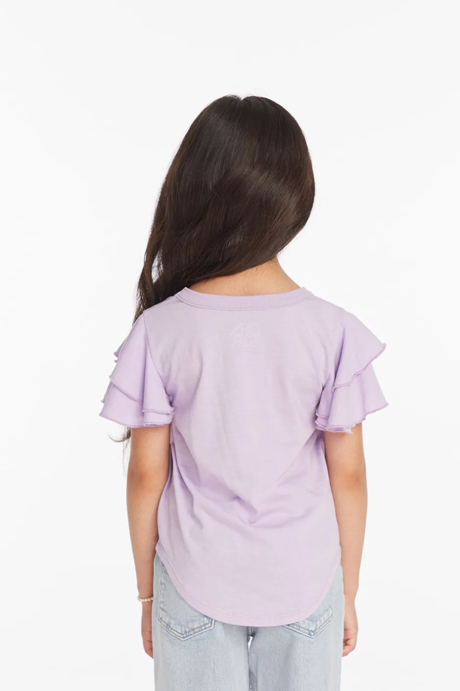 Women/Kids Chaser Brand Rolling Stones Rainbow Script Girls Tee