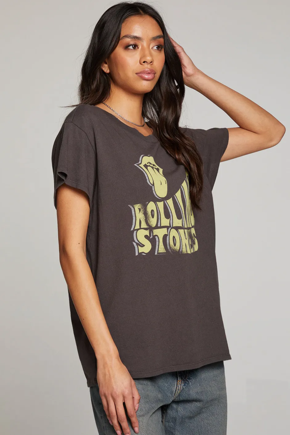 Women Chaser Brand Rolling Stones Retro Tee