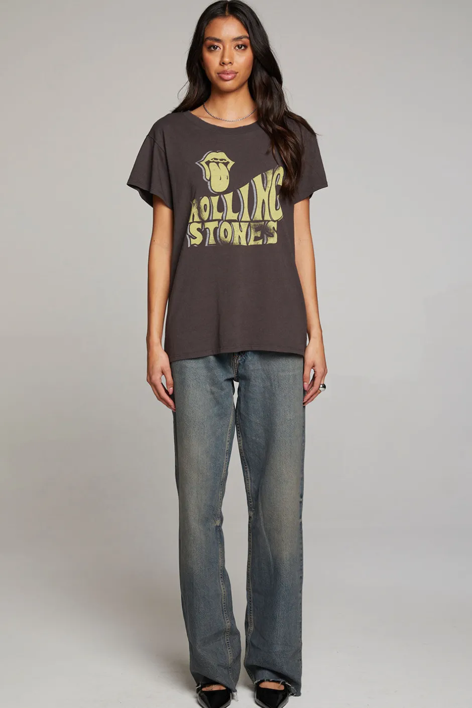 Women Chaser Brand Rolling Stones Retro Tee