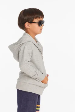 Women/Kids/BOY Chaser Brand Rolling Stones Script Logo Boys Zip-up Hoodie