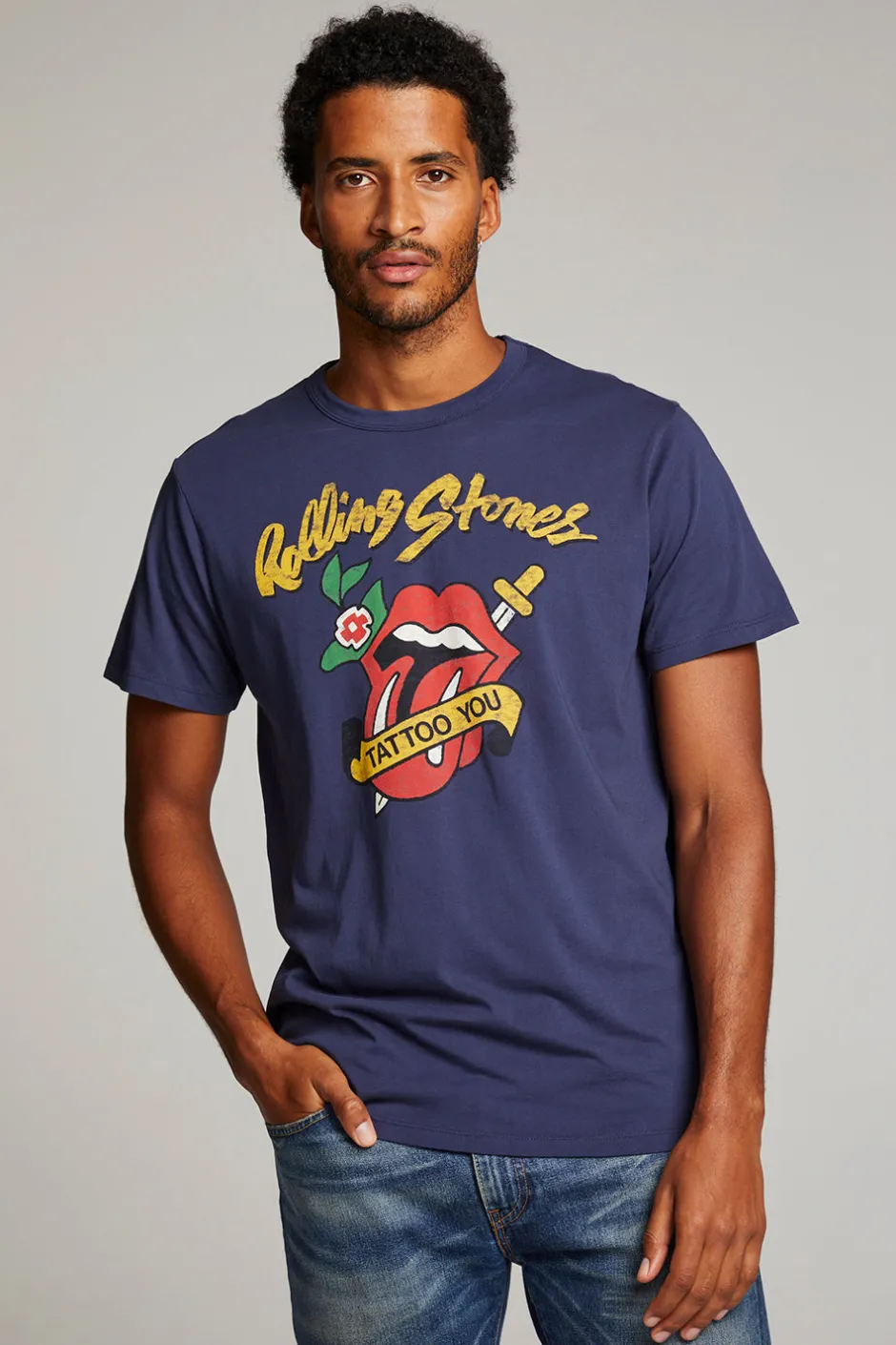 Women Chaser Brand Rolling Stones Tattoo You Mens Tee
