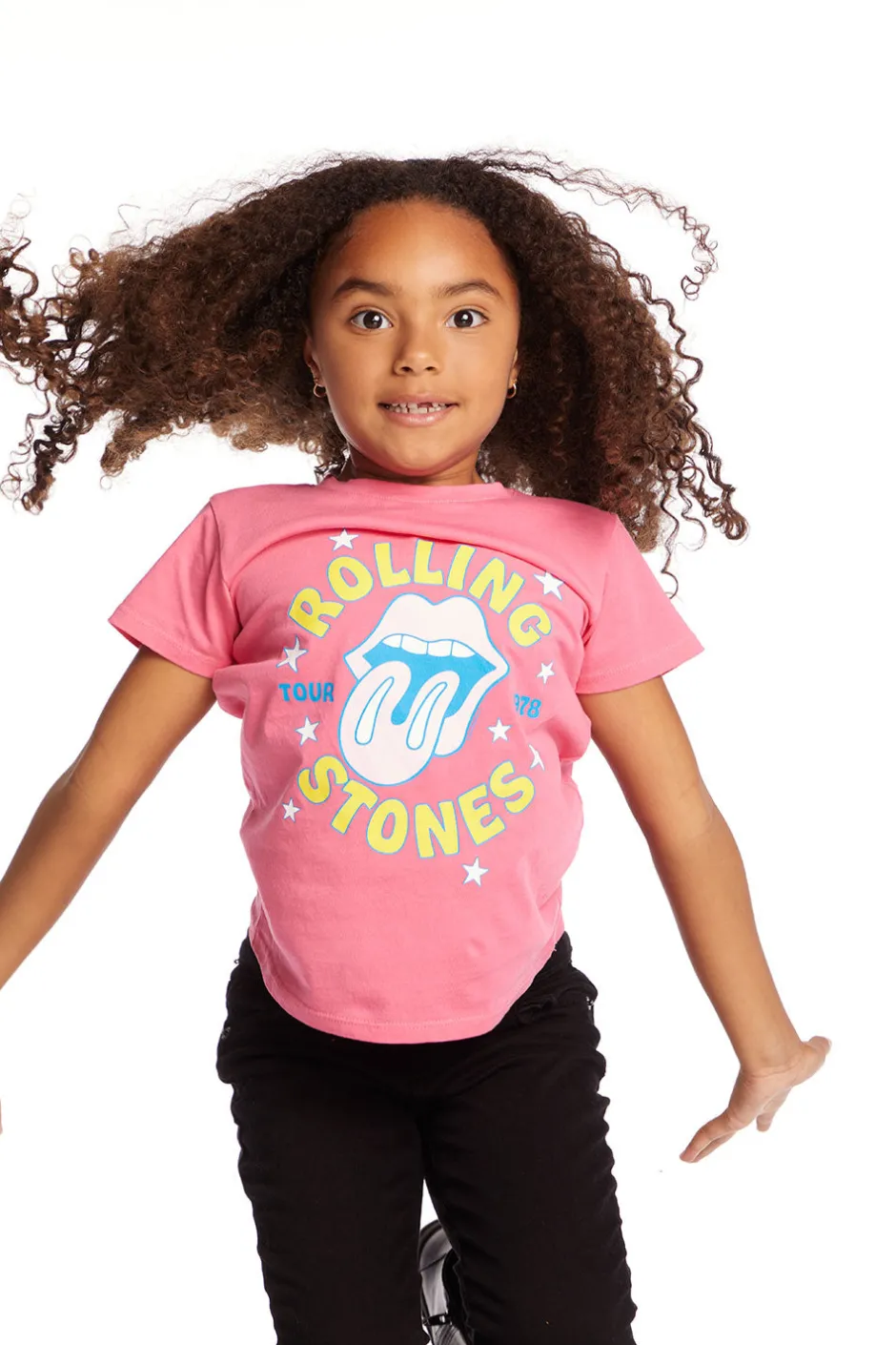 Women/Kids Chaser Brand Rolling Stones Tour 1978 Girls Tee