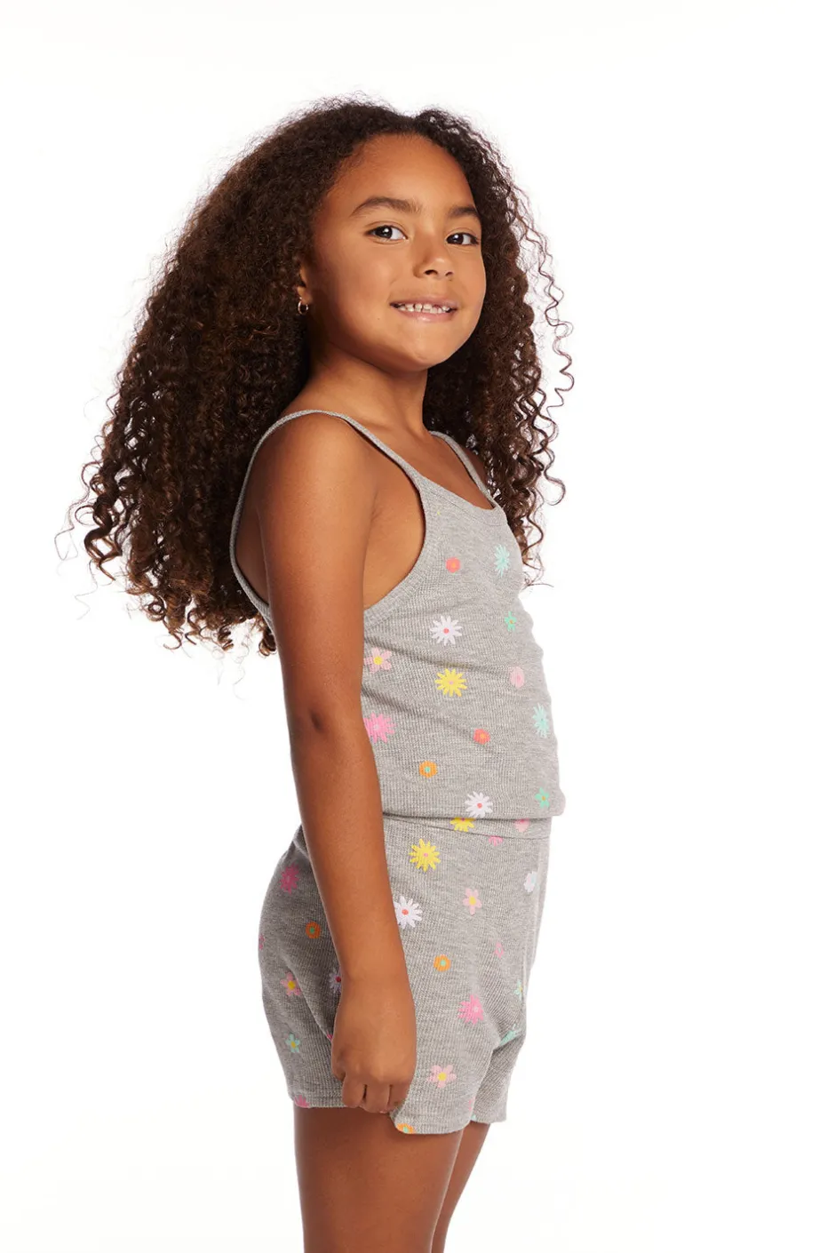 Kids Chaser Brand Rosa Embroidered Flower Girls Romper